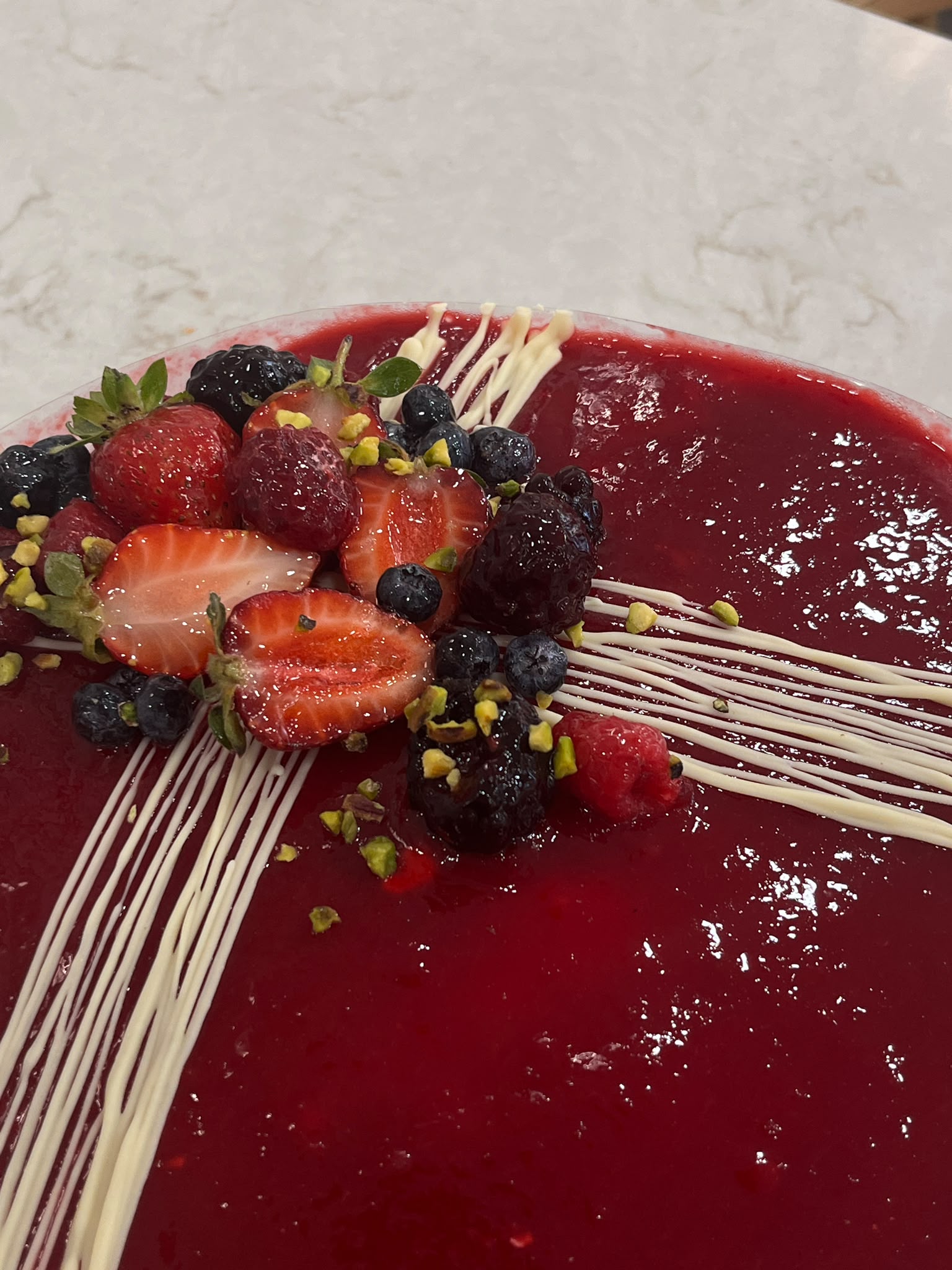 Orman meyveli cheesecake